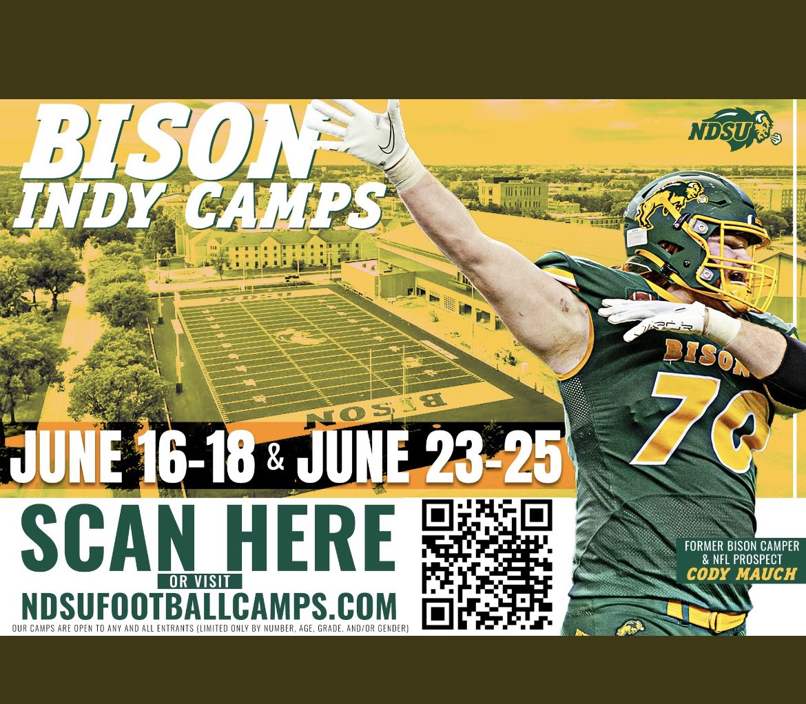 Beyond blessed to receive a personal invitation from <a href="/NDSUfootball/">NDSU Football</a> . All glory to god. <a href="/CoachHubb2/">Blair Hubbard</a> <a href="/Otool11/">Oran Tool</a> @PetersNDSU @BroomfieldEagl1 <a href="/SeanMee59004170/">Sean Meehan</a> <a href="/jalon_torres35/">Jalon Torres</a> .🦬