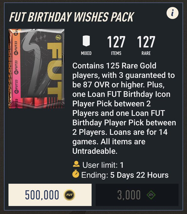 From a 2 rare gold player pack… : r/fut