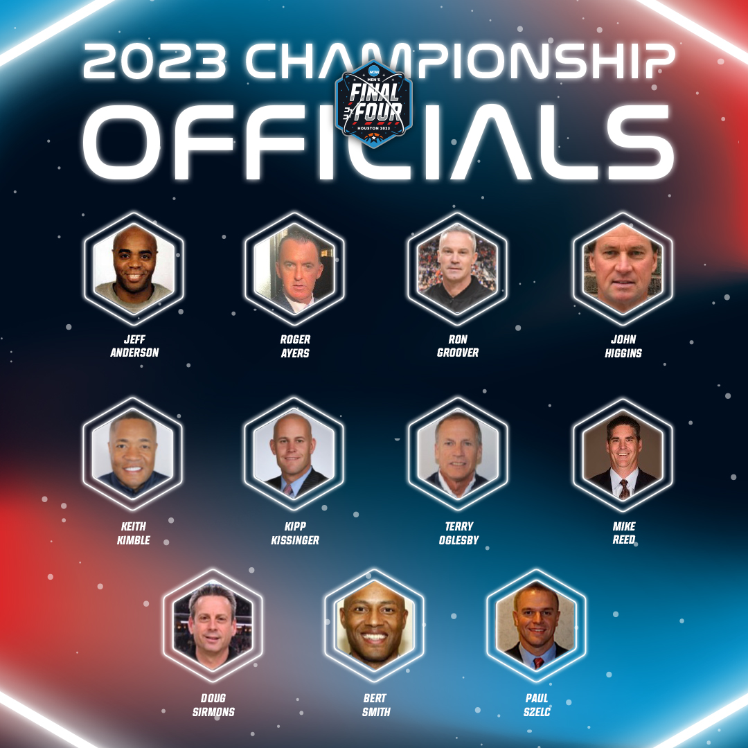 NCAA Men's Final Four on Twitter "The officials for the 2023 