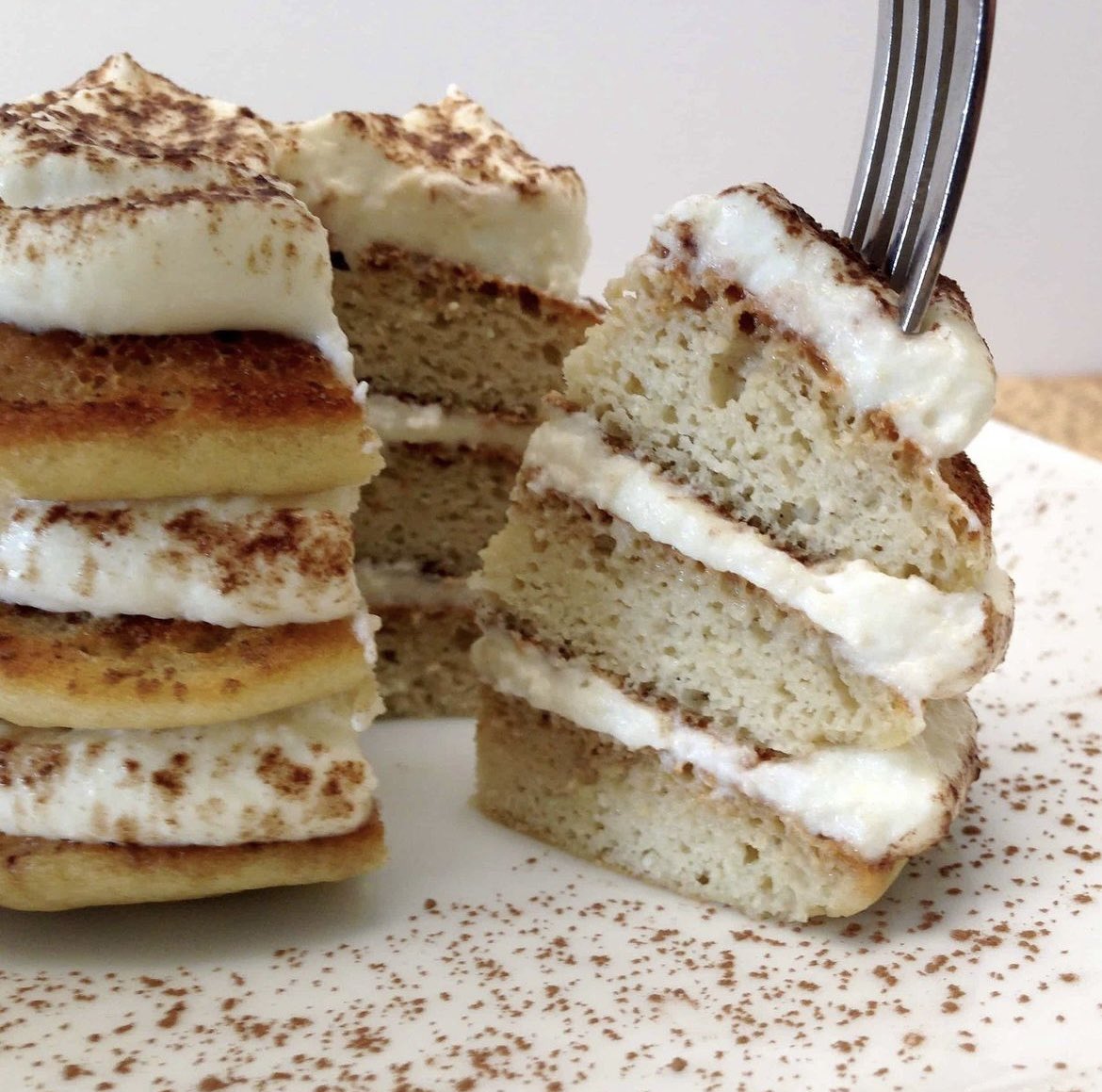 Keto Tiramisu Pancakes by @ketocookingchristian 
#keto #ketodiet #ketofood #ketoweightloss #lowcarb #lowcarbdiet #lowcarbdiet