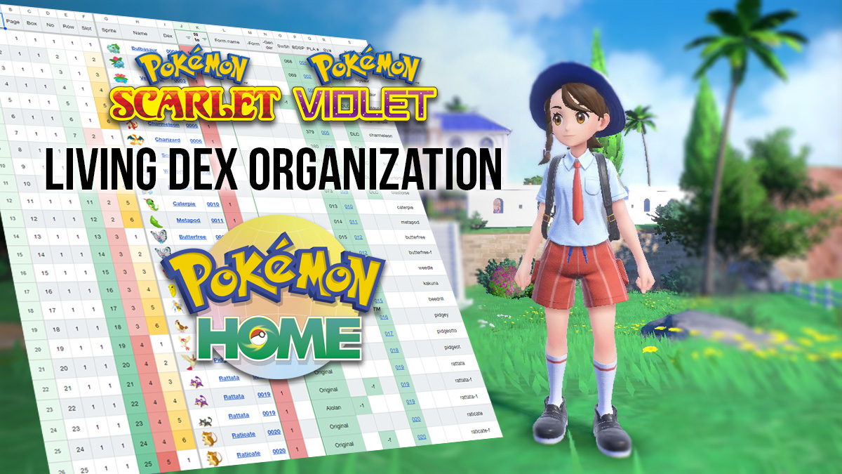 How to organize Pokémon HOME for a Living Dex