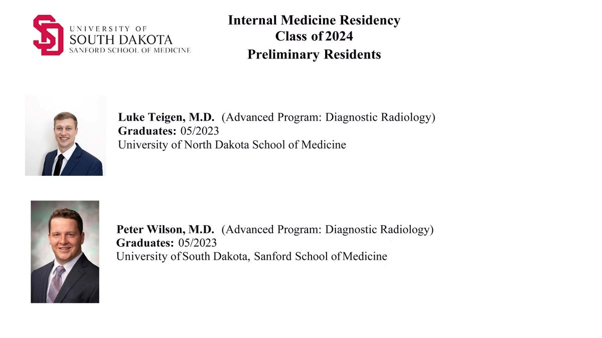 Congratulations to our new Preliminary Residents! #Match2023