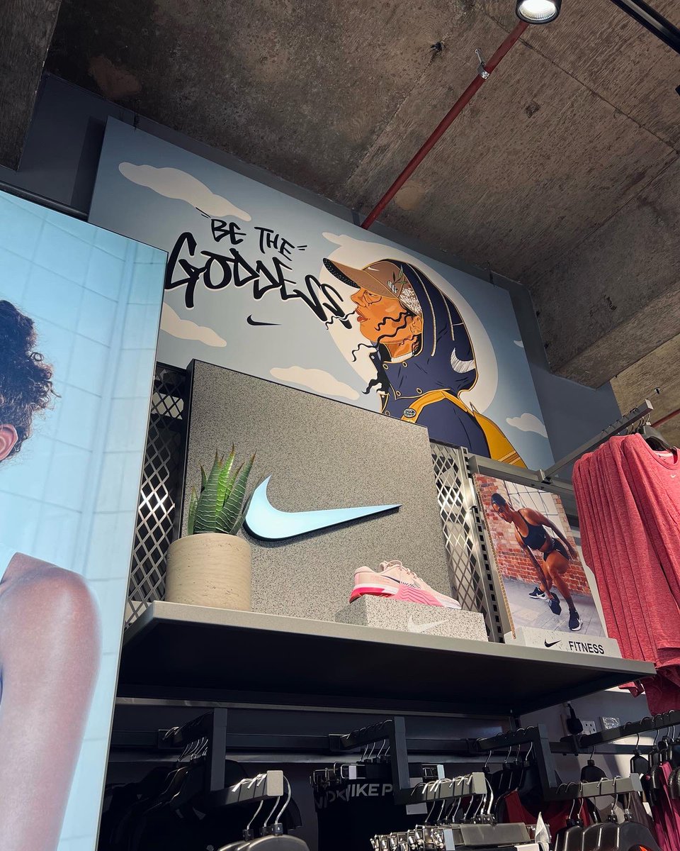 Paris_Miami_x's tweet photo. Yesterday was one of the biggest moments of my life! A dream come true 🤩

I saw for the 1st time my 2 commissioned illustrations displayed in the @Nike women’s section of the brand new #SportsDirect store in Manchester!  

#Manchester #sportsdirect #illustration https://t.co/KXkrQnwjGd