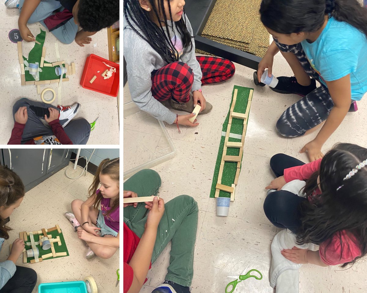 StuartSTEAM's tweet photo. 2nd grade students are experimenting with force and motion by engineering their own mini, MINI golf course! #stuartbulldogs https://t.co/EUdCnNv4ZF