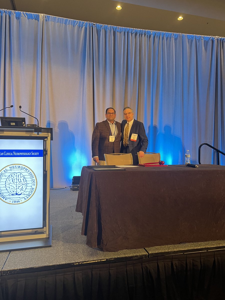 ACNS (@acns_org) on Twitter photo The ACNS gavel has officially been passed. Congratulations to the 2023-2024 ACNS President, Saurabh R. Sinha, MD, PhD, FACNS!
Thank you, <a href="/JaimeLopezMD/">Jaime Lopez</a>, for your hard work and dedication to ACNS this past year! #ACNS2023 The ACNS gavel has officially been passed. Congratulations to the 2023-2024 ACNS President, Saurabh R. Sinha, MD, PhD, FACNS!
Thank you, <a href="/JaimeLopezMD/">Jaime Lopez</a>, for your hard work and dedication to ACNS this past year! #ACNS2023