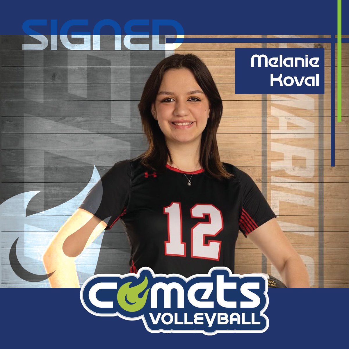 WIT_Comets's tweet photo. Join us in giving a warm welcome to our newest addition to the #CometsVolleyball team - Melanie Koval! 🎉👏 We're excited to see their talent and passion for the game as they help us strive for greatness.
#volleyball #collegesigning #witcomets #westerniowatech https://t.co/DmRDc2nIR0