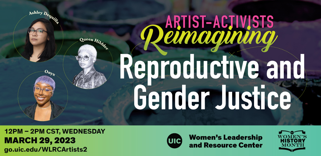 UICWLRC's tweet photo. Join us in person or via Zoom on 3/29 from 12-2 PM CT for a conversation with artist-activists to learn how their work brings visibility to reproductive and gender justice movements. 

The discussion will be followed by a screenprinting party!

https://t.co/ixPtoLXZll https://t.co/oeXwVBjutg