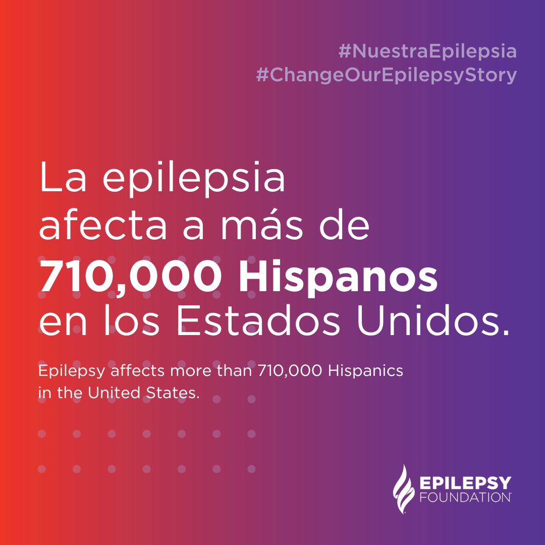 EpilepsyAZ's tweet photo. Did you know that epilepsy affects more than 710,000 Hispanics in the U.S.? It is important that we raise awareness and share our stories so more people know about epilepsy. Learn how to raise awareness through our campaign, #NuestraEpilepsia, at https://t.co/2LJXw0zVcA. https://t.co/7aH7pgn0RC