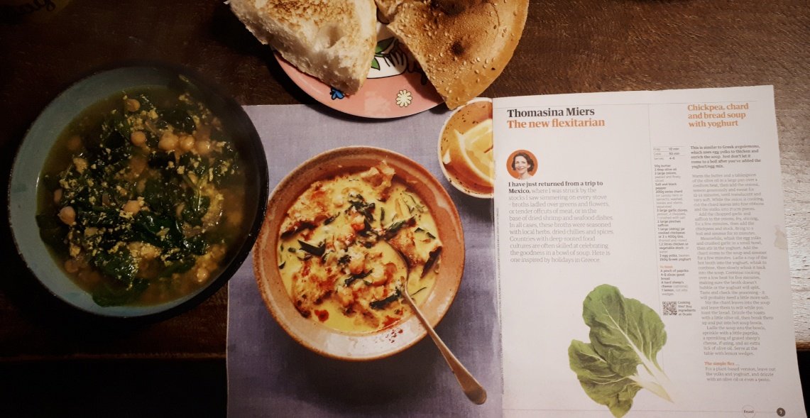 acubaninlondon's tweet photo. Weekend meal. #Chickpea, #spinach, and #breadsoup with #yoghurt.
@thomasinamiers
#food #foodies #cocinar #cocina #recetas #eating #chef #eat #cook #HealthyLife #healthylifestyle #kitchen #mindfuleating #recipes #Mindfulness #meditation #calm #spirituality #diversity #culture https://t.co/yDzRVsc8VY