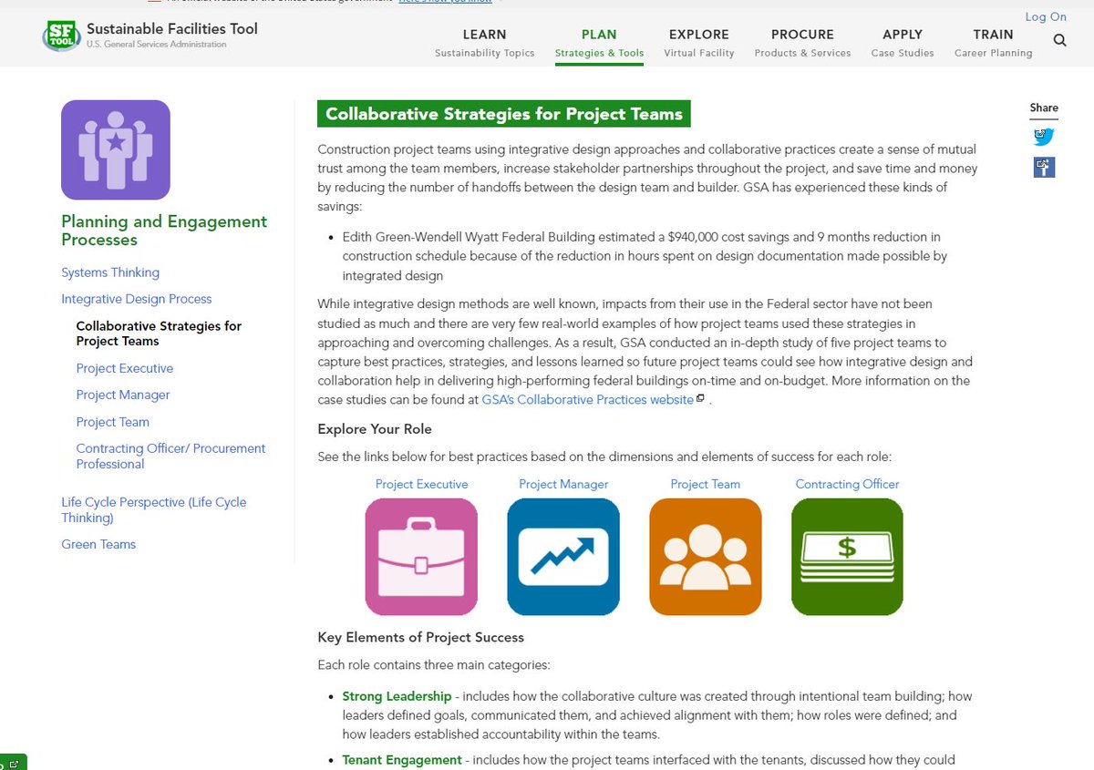 SFTool's tweet image. Building projects bring together a diverse team and unique coordination challenges. Explore @USGSA&apos;s best practices for #integrativedesign teams: sftool.gov/plan/583