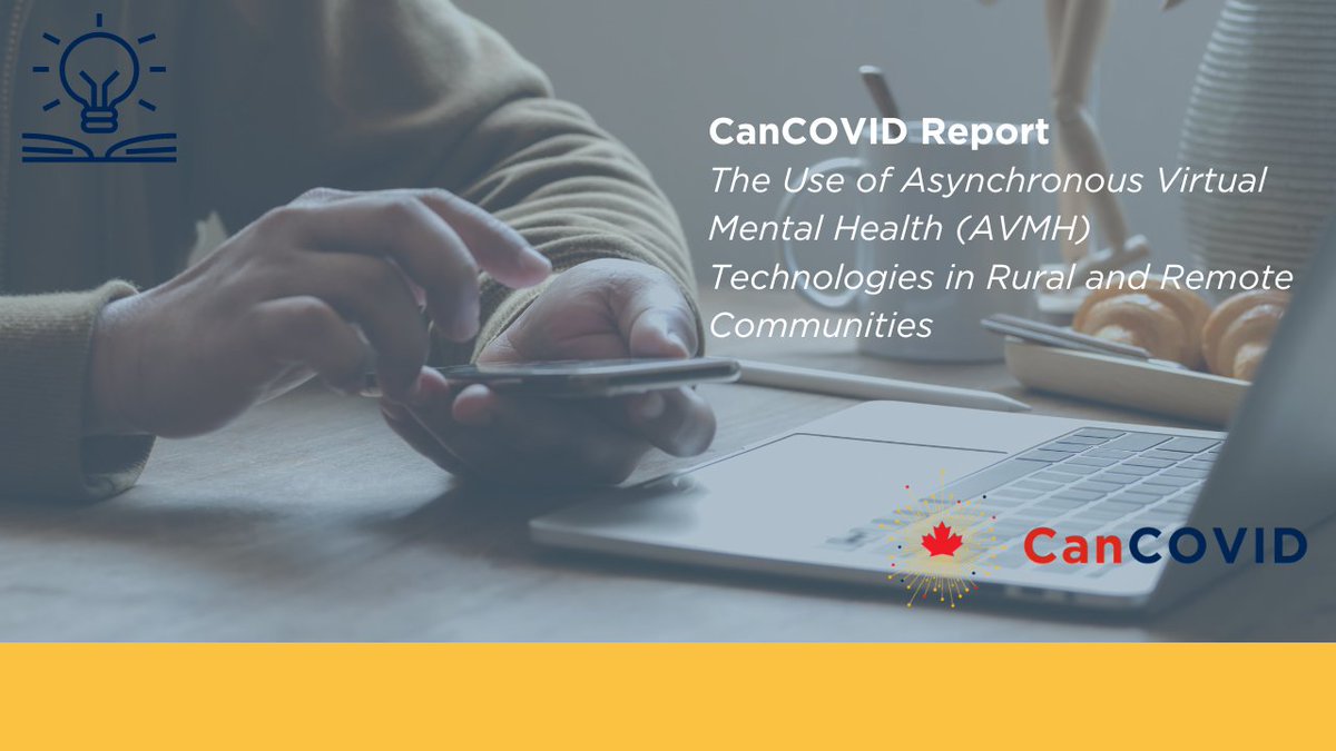 Our report on ‘The Use of Asynchronous Virtual Mental Health (AVMH) Technologies in Rural and Remote Communities’ is on our website. ​

Read it in… ​

English: bit.ly/CanCOVID_AVMHT…  ​

French: bit.ly/CanCOVID_AVMHT…  ​

#COVID #LTC #MentalHealth