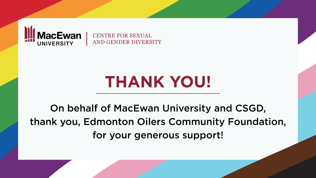 Oilers Foundation on Twitter "RT MacEwanU Thank you to Edmonton