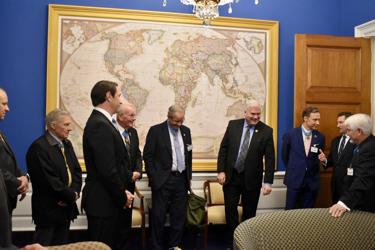 MohMuseum's tweet photo. Many thanks to the House Republican Whip, Tom Emmer, and Chief Deputy Whip, Guy Reschenthaler, for meeting with #MedalofHonor recipients in D.C. today! 🇺🇸 

#OnAMissiontoInspireAmerica #WashingtonDC #Bipartisan #America https://t.co/qwAaPl2Q2T