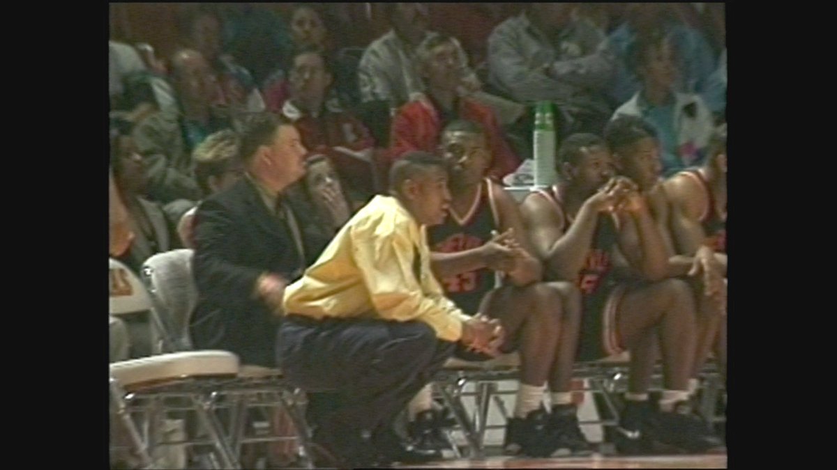 DarrylBruffett's tweet photo. 👀 some vintage @RodneyTerry when he was a high school basketball coach in the Brazos Valley at Somerville High School. He was 49-21 with the Yeguas during two seasons including a trip to the 2A State Semifinals in 1994. https://t.co/aAboawT43c