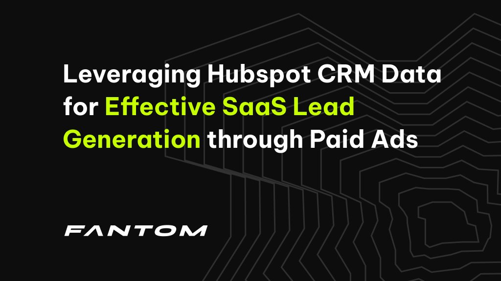 🔥 SaaS owners, boost lead gen with HubSpot CRM data for personalized paid ads! 🎯 Segment leads, track behavior, create custom audiences, and measure ad performance. Let's grow together! 🚀

#SaaS #leadgeneration #HubSpot 

buff.ly/3JNiYG0