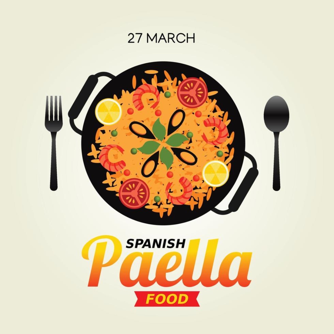 FDinca_Realtor's tweet photo. National Spanish Paella Day, on March 27th, celebrates a food filled with tradition. 

Always cooked in a round, flat bottomed pan with handles, the dish most likely takes its name from the Latin term “patella,” a flat plate on which offerings were made to the gods. https://t.co/NGGslWrpmr