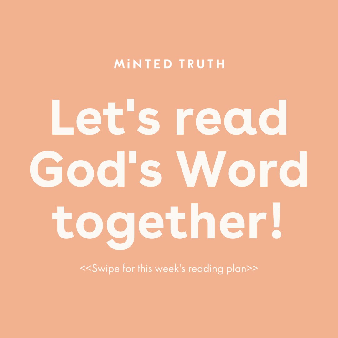 mintedtruth's tweet image. It's a good week to start reading God's Word! Join us as we start 1 Kings, baby! ⁠
⁠
Save and share to encourage a friend to start reading Scripture with you 💕