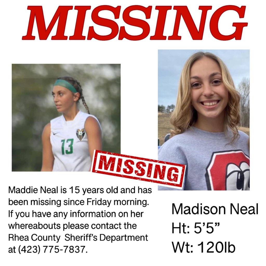Maddie Neal is still missing! Please pray and keep a lookout for our girl. #findmaddieneal