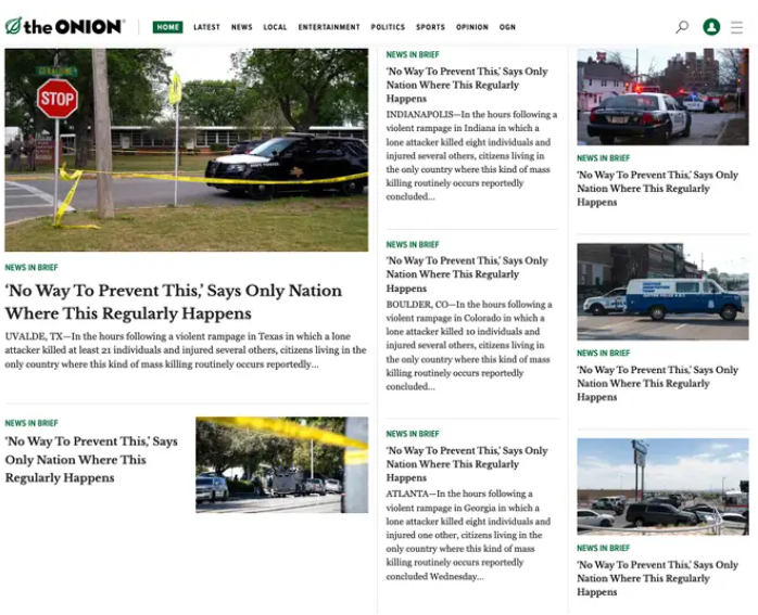 Mark Lewis on Twitter "This collection of Onion headlines after school