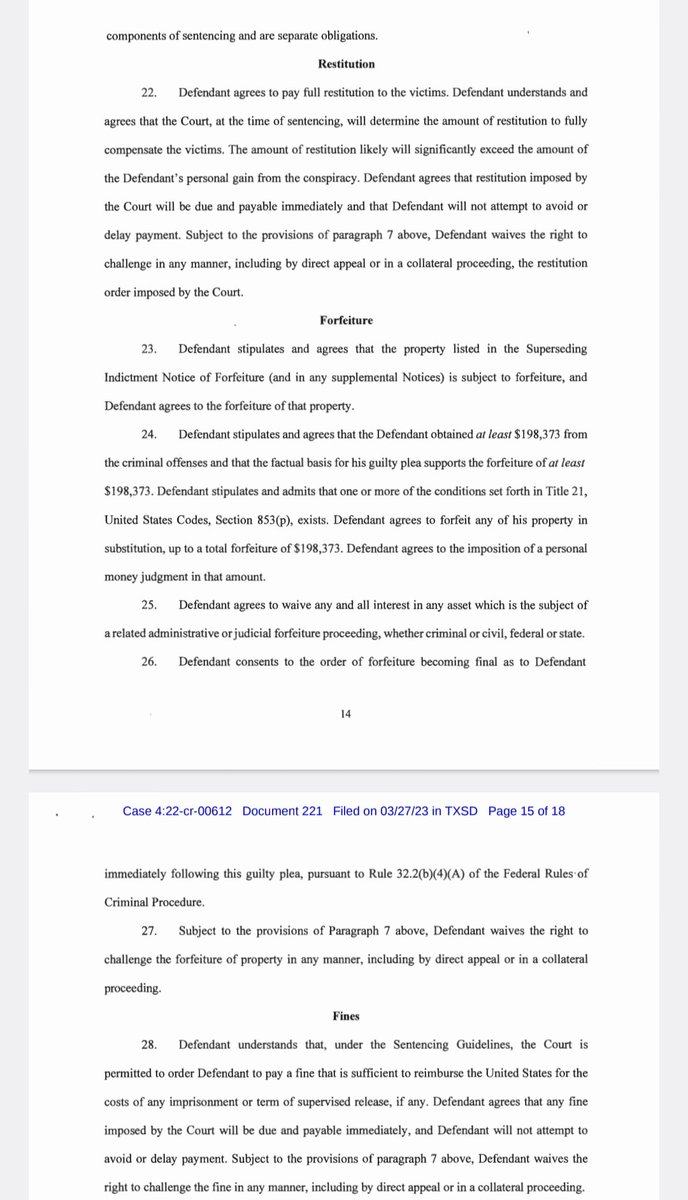 thetraderbabe's tweet photo. As part of the Plea, Knight @DipDeity agrees to fully cooperate and testify at trial, as well as pay restitution for his part. In return, the US will recommend a 3 point reduction in offense level #AtlasTrading
@PGIRPod https://t.co/1W3rB0QXY1