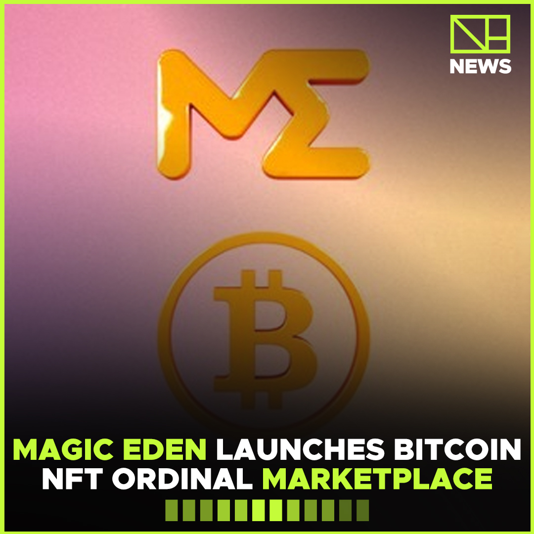 thenftist's tweet photo. 📌 Magic Eden, a cross-chain nonfungible token marketplace, announced Tuesday that it’s expanding to integrate Bitcoin NFT Ordinal inscriptions into its marketplace.

Follow 👉 @thenftist 

#nfts #nft #nftart #nftcommunity #nftcollector #nftartist #crypto #digitalart https://t.co/Yl1Oas00ny