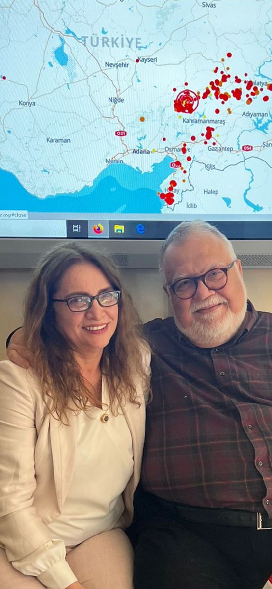 We are honored to have McKenzie and Celal Sengor at KOERi premises to discuss Kahramanmaras earthquakes rupture mechanism and activities pattern <a href="/ScienceOzel/">Prof. Nurcan Meral Ozel</a> #DanMcKenzie from Cambridge University and #celalsengor