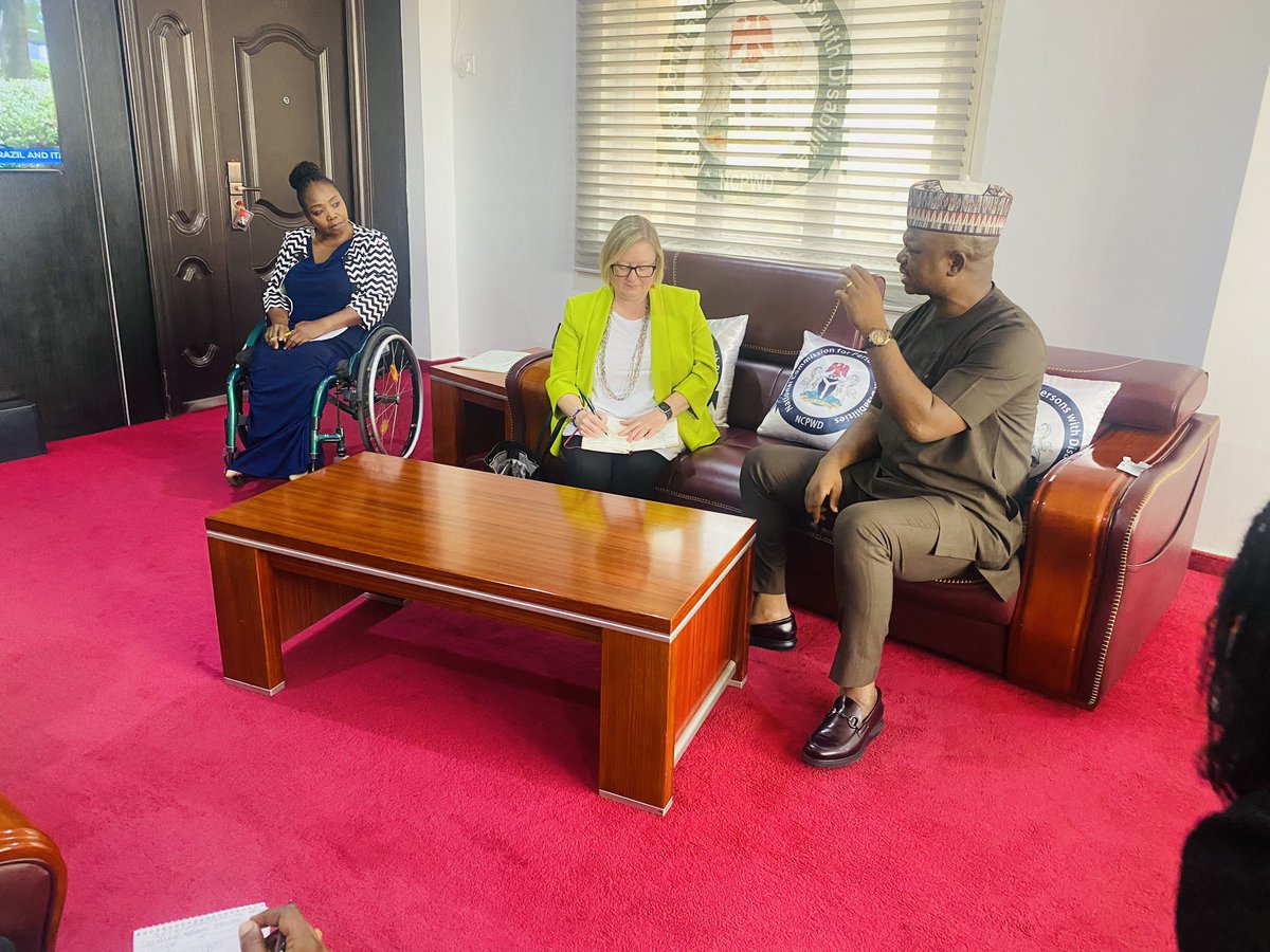 NcpwdOfficial's tweet photo. ‘You have good ideas,’ US Department of Culture Lauds Lalu

Led by Julie Mckay, the Cultural Affairs Department of the United States of America embassy in Nigeria has met with the Executive Secretary of the @NcpwdOfficial , @lalumangun , npom in his office at the Commission.

🧵 https://t.co/cQnnYwgHrR