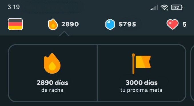 NaT3D2's tweet photo. @duolingoespanol No llegaría a los 3mil 😭😭😭😭😭😭 https://t.co/nksDR7U61R