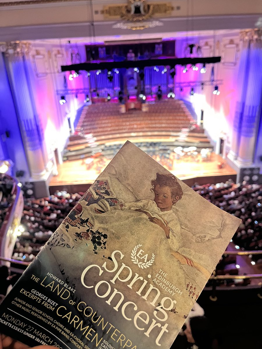 An outstanding Spring concert from the young people (&amp; guests) of @edinburghacad 
What a way to kick off the final week of term!
Amazing performances and arrangements on display at a packed <a href="/theusherhall/">Usher Hall</a> 
Huge congrats to all involved! 🎶 🎷 🎻 🎶