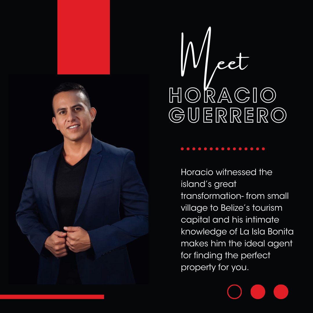 4RealtyBelize's tweet photo. First up in our "Meet the Team" series is island expert, Horacio Guerrero! 🏝

#4RealtyBelize #BelizeRealEstate #MeetTheTeam https://t.co/0LfBtQ9Av6