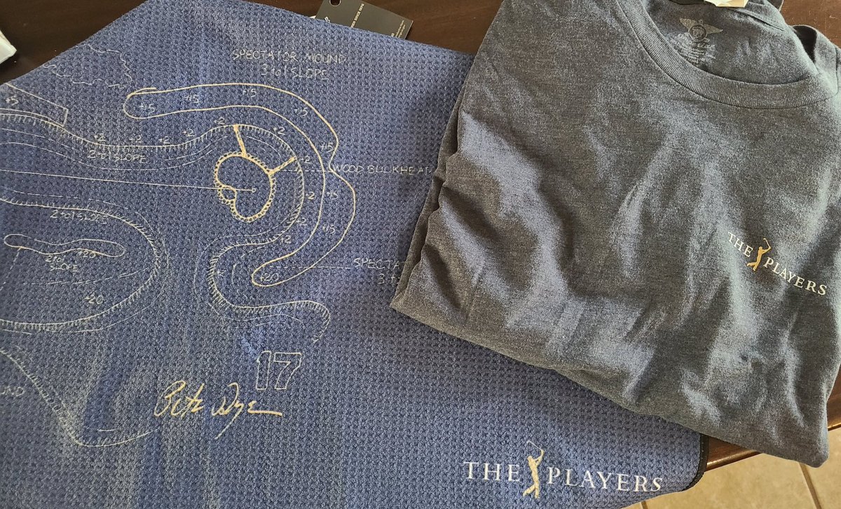 The coaching community is awesome! Thanks @_coachevans for the @THEPLAYERSChamp swag.