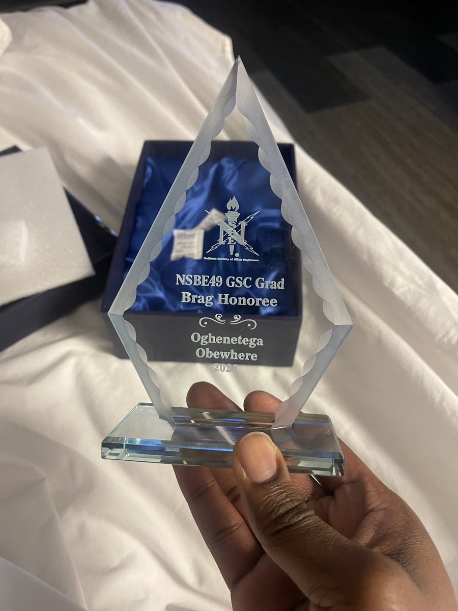 Shudipto Dishari (@konikadishari) on Twitter photo So proud of Oghenetega Obewhere frm Team Dishari for receiving Grad Brag Honor frm #NSBE49, a nation-wide award given to 3 students for upholding <a href="/NSBE/">NSBE</a> mission in increasing the no of culturally responsible #blackengineers who excel academically & positively impact the community! So proud of Oghenetega Obewhere frm Team Dishari for receiving Grad Brag Honor frm #NSBE49, a nation-wide award given to 3 students for upholding <a href="/NSBE/">NSBE</a> mission in increasing the no of culturally responsible #blackengineers who excel academically & positively impact the community!