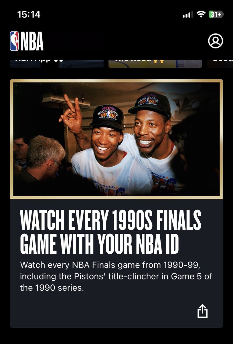 SerMelendez's tweet image. Todas las finales de los años 90 están disponibles en la #NBAapp 🤩