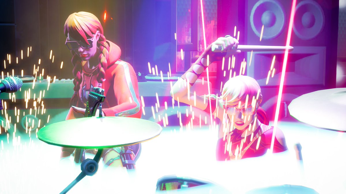 CephThePulpo's tweet photo. When we started this band all we needed needed was a laugh,
Years gone by, I'd say we've kicked some ass...🎶🎵

#Fortnite #FortniteArt #Fortography #SummerFable #Sabina https://t.co/rz7jzOeAMJ