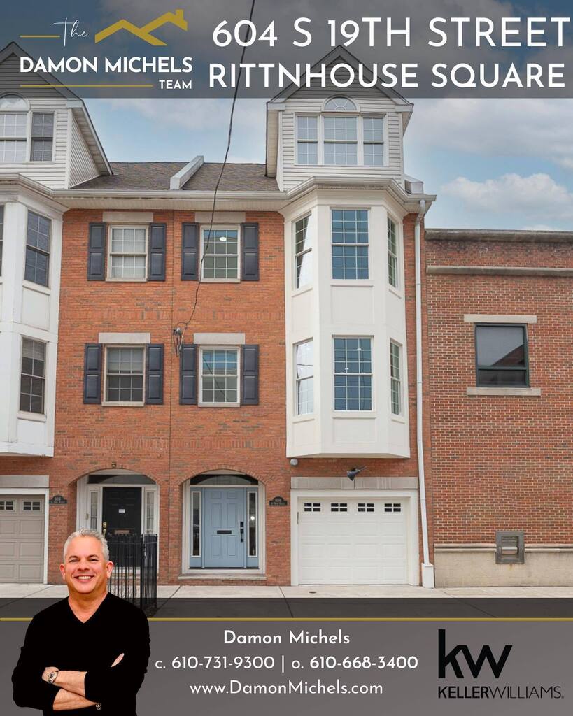 Price Improvement on 604 S 19th Street! This completely renovated 3 bed 2.1 bath townhome is now listed at $1,249,000.
Call me at 610-668-3400 for more information or to schedule a private showing.
#TheDamonMichelsTeam #KWMainLine #KWPhilly
#KWLuxury #So… instagr.am/p/CqTpDPUJUUT/