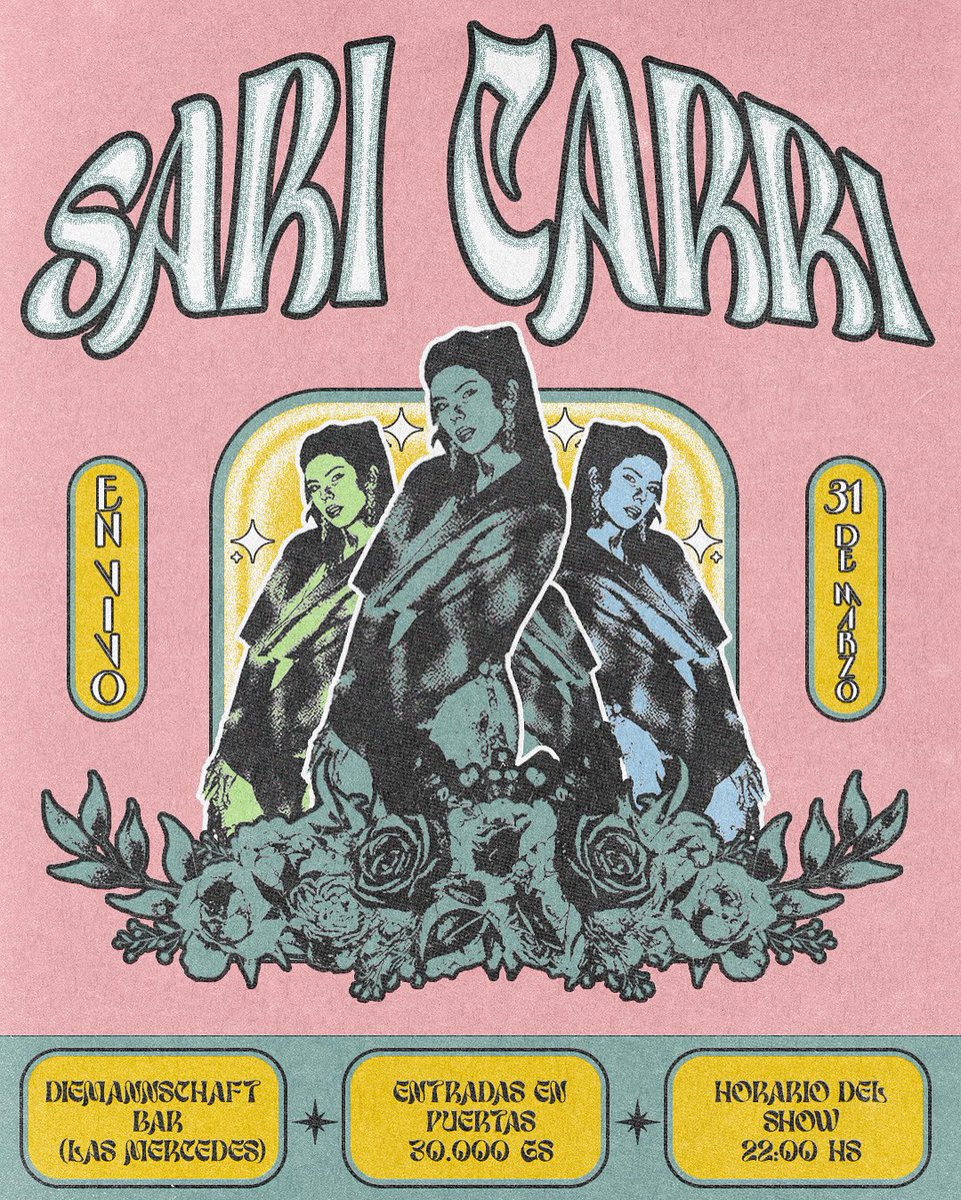 ESTE VIERNES 31/03 en <a href="/Die_lasmercedes/">@diemannschaft_lasmercedes</a> <a href="/saricarrri/">Sari Carri</a> en vivo 🔥🍻.
📍Washington 644 c/ Juan de Salazar, BARRIO LAS MERCEDES en el FRENTE del <a href="/rowingclubpy/">ATHLETIC ROWING CLUB</a> 🔥💪🏻.
📲0985596307.
ABRIMOS 16hs.
Música en vivo arranca 23hs aprox