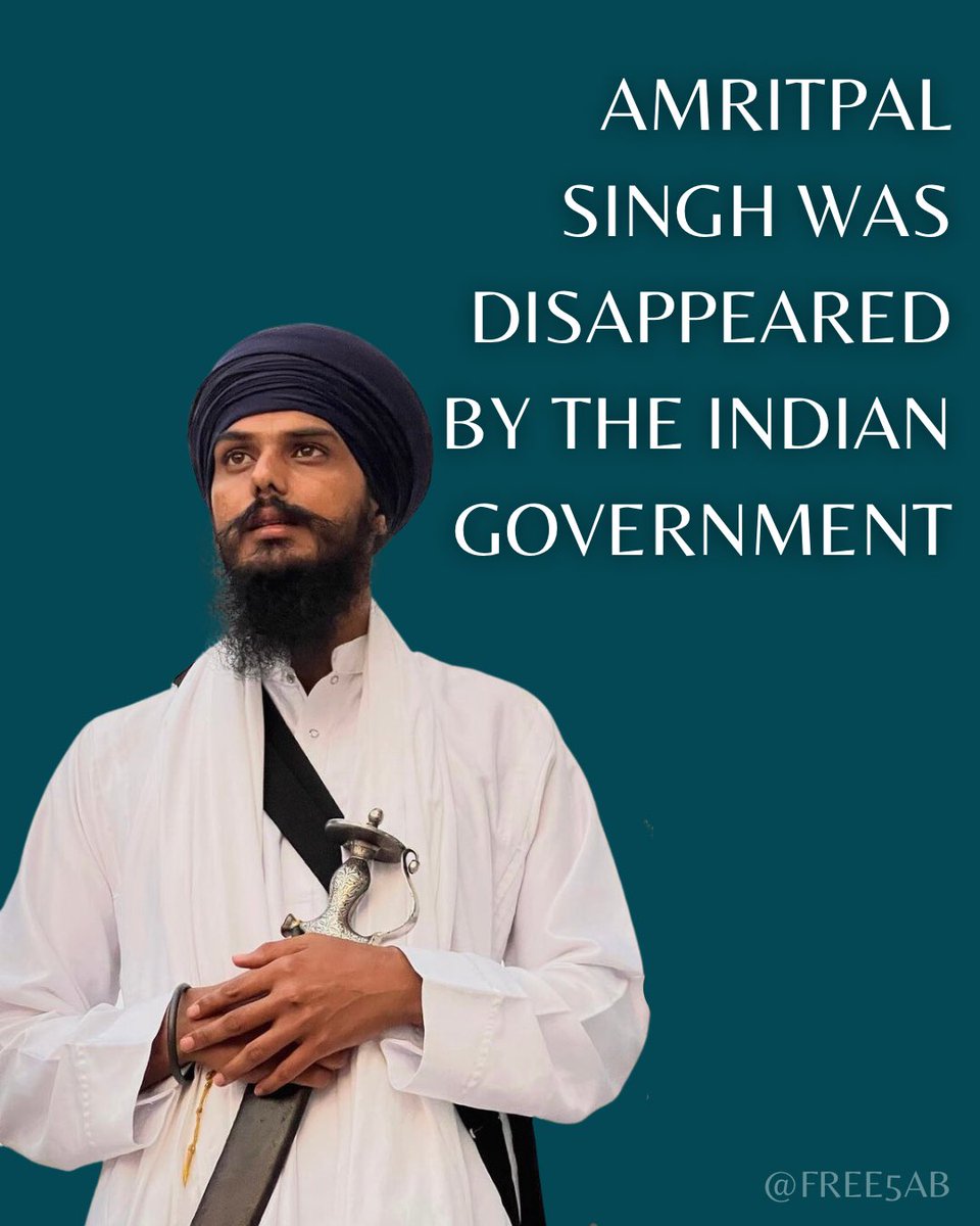 free5ab's tweet photo. Imagine cutting off internet for 27 Million people, arresting hundreds, harassing thousands, detaining families of Sikh activists, deploying 80,000 policemen, and outlawing peaceful protest, to catch one man, and that too, a man who got away? https://t.co/CKBXfTz6JW