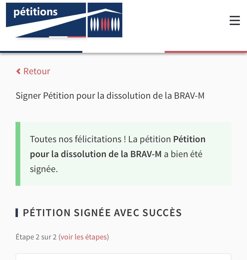 Allez on signe ! Ça prend 10 secondes . #DissolutionBRAV_M