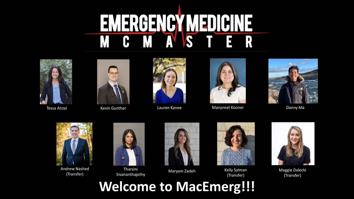 We are so excited to announce our newest MacEmerg residents! Please join us in congratulating and welcoming the newest members of our fam! 🎉🚨🎉🚨 #Match2023