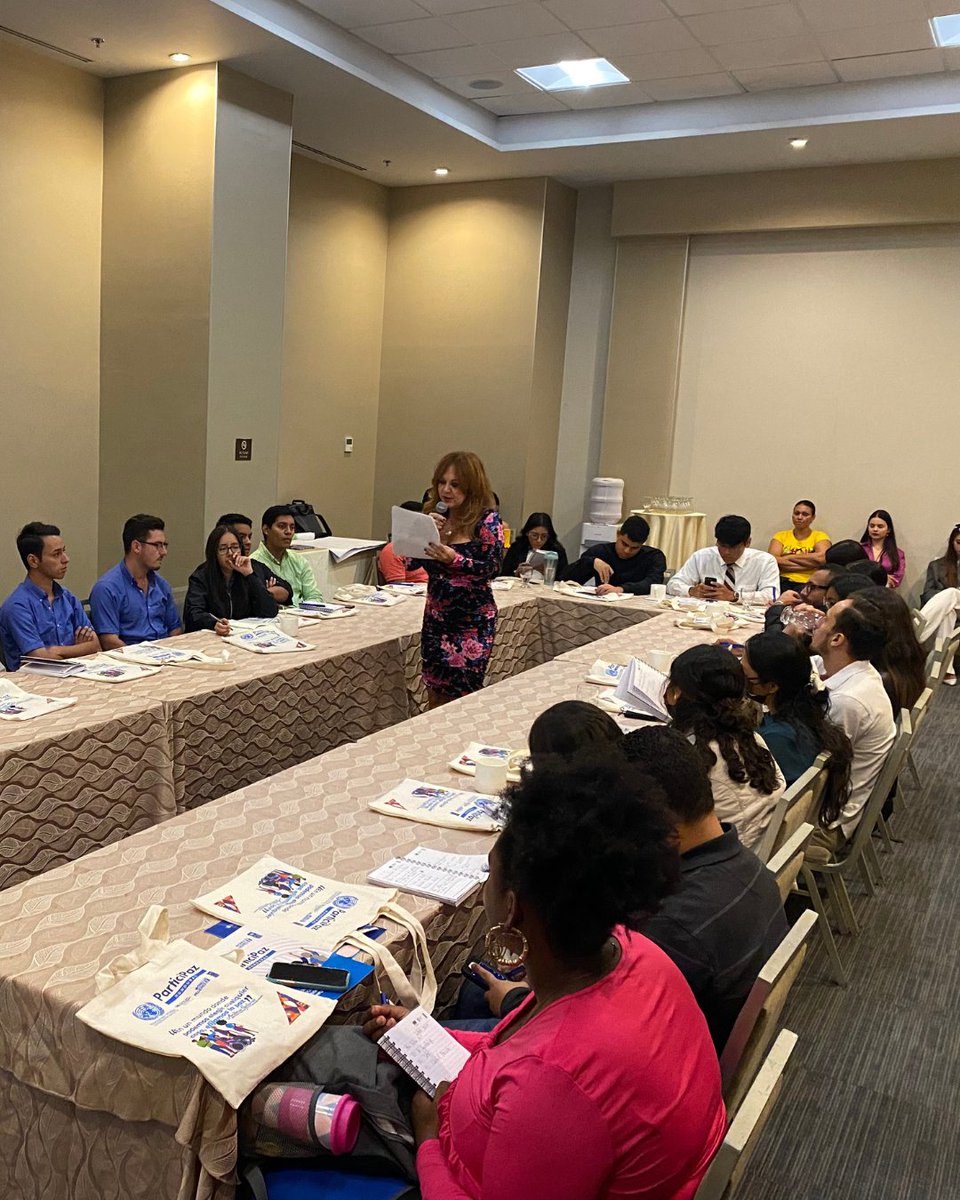 PNUDHonduras's tweet photo. Presentación de @RedPublicaHN, próxima plataforma participativa para la recopilación de propuestas para crear una agenda pública que refleje la voz de la ciudadanía y sus demandas, dirigido a las y los jóvenes líderes del @cjdh_hn. #PACEH #PARTICIPAZ https://t.co/xboMjEAYbD