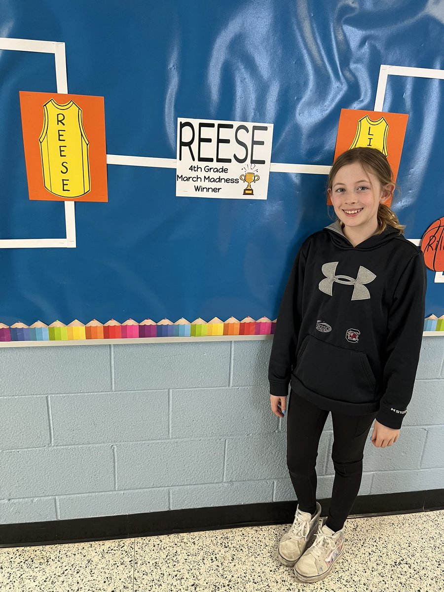 MsPoznak's tweet photo. Big congratulations to Reese the 4th Grade March Madness Champion! 🧡🏀🤩🧡 https://t.co/ykKJNGxXOI