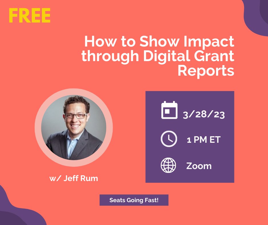 StoryraiseTech's tweet photo. Do you fill out grant reports? Come learn what a digital grant report is and how you can use it to show impact from grants, w/ tangible tips and examples: https://t.co/lz7gNvvmhS

Hosted by our friends at @BeInstrumentl

#digital #nonprofit #grants https://t.co/DFdT3IgP6G