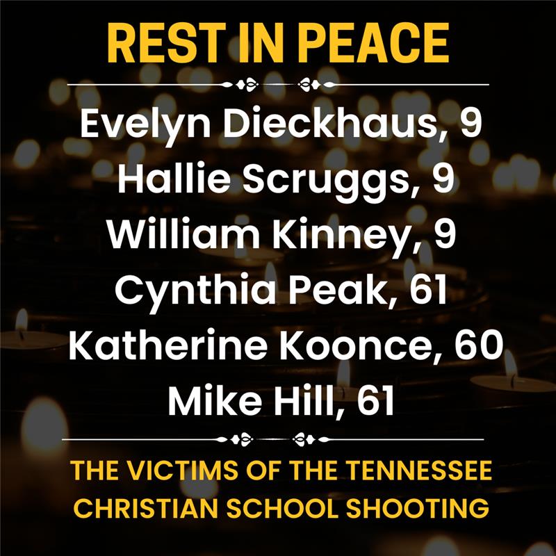 The names of the six people who were shot and killed at a Nashville, Tennessee elementary school on Monday. 💔

Full Story: bit.ly/3zc8o6M