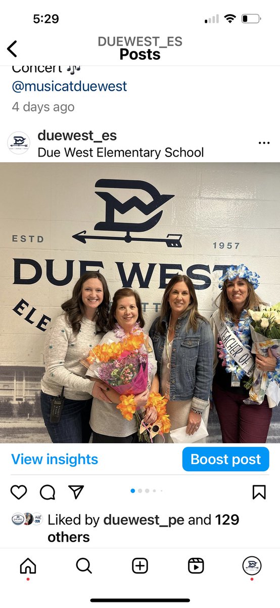 Congratulations to our TOTY @HowerTONofFun Mrs. Laura Howerton and CEOTY-Mrs. Barbara Patterson! So honored to serve with you! #dwtheplacetobee