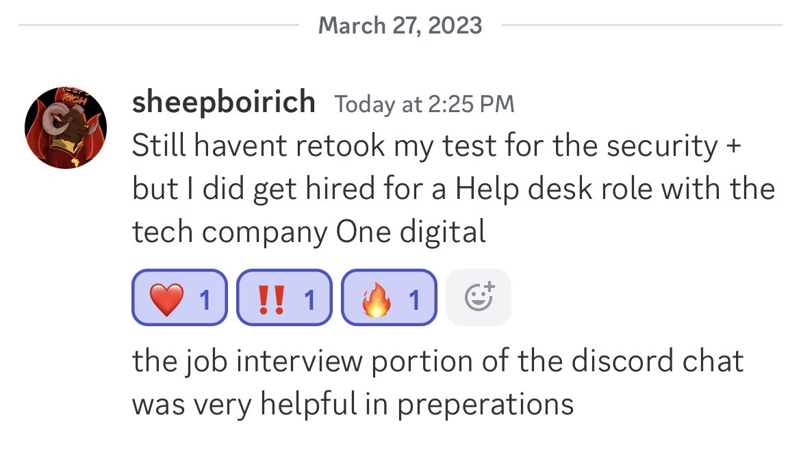 I’ve said it before I’ll say it again, the #certification almost means nothing if you can’t articulate the skills that employers need to solve real world problems. This guy isn’t certified and accepted an offer letter. Shoutout to <a href="/Olinesec/">O-Line Security</a>!