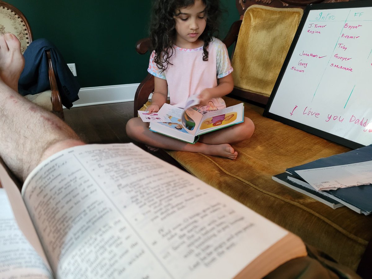 ThomasPerezNM's tweet photo. Juju came to read the Bible with me yesterday morning.
I must me doing something right.
#passingdownknowledge #dadlife https://t.co/XhhNfpvuT1