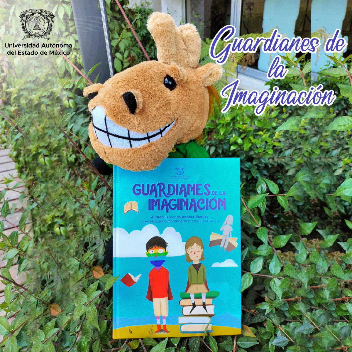 Editor_UAEMex's tweet photo. #KuakoRecomendación: 
El libro se llama “Guardianes de la imaginación" de la autora Andrea Fernanda Abonce Pasillas, ilustrado por Alexis Eduardo Mondragón Arroyo. Esta obra es el segundo lugar del VIII concurso de Cuento Infantil 2021 del @CeAC_UAEMex. 
@SDC_UAEMex @UAEM_MX https://t.co/iaq6NH1zZY