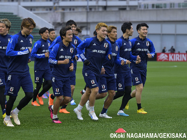 【写真特集】森保Jコロンビア戦前日練習…久保建英・堂安律が笑顔で先頭ランニング(10枚)#ゲキサカ #daihyo #日