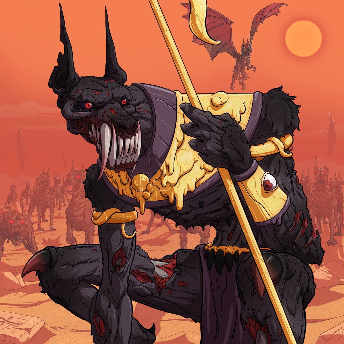 lior_eth's tweet photo. Anubis, Lord of the Sacred Land. The Mutants are meddling with forces far beyond their understanding. @MutantHounds https://t.co/N8dzBtzgKl