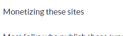 hey <a href="/FatStacksBlog/">Fat Stacks ®️</a> I'm in the midst of the course; in Niche Site Profits PT2: Profitable niches module, in the Product Niches sub-module there's a sentence that started, but isn't finished. I don't think it was intentional and figured you'd wanna know! (image cut intentionally)